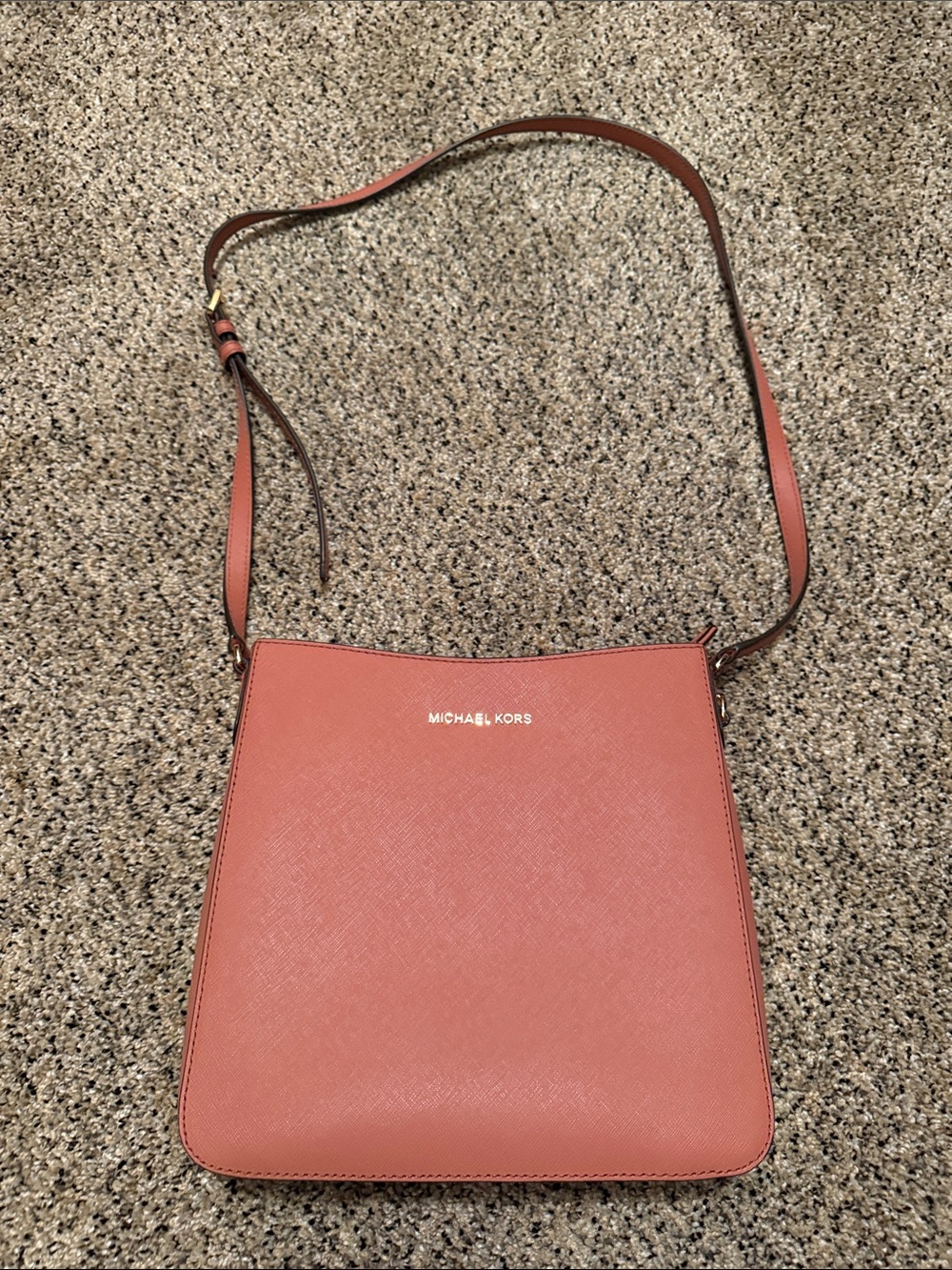 MICHAEL Michael Kors Salmon Pink Crossbody Bag